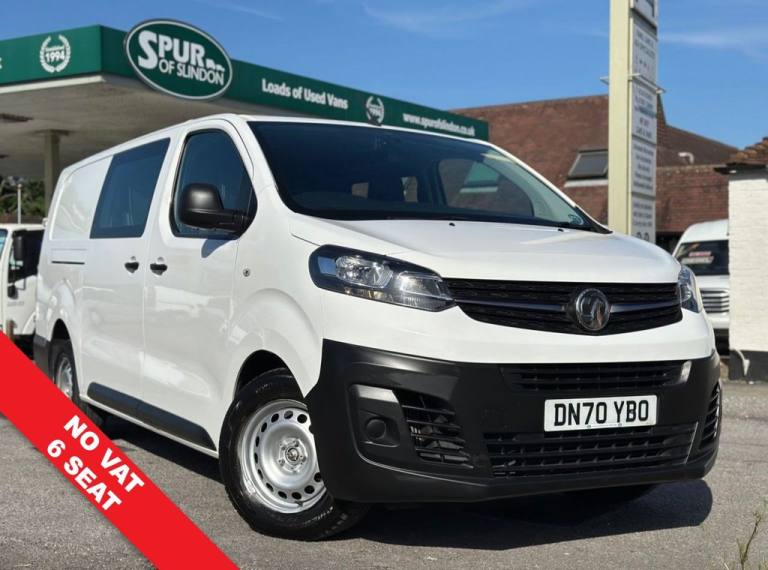 2020 Vauxhall Vivaro 6 Seat 2.0 Turbo D 3100 Edition Crew Van Double Cab 5dr Diesel Manual L2 H1 ...