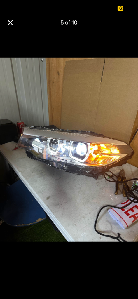 OEM BMW 5 Series 2017-2022 G30 Passenger Side (LEFT) Headlights