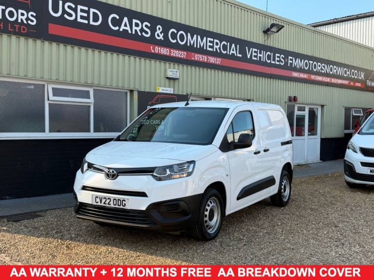 2022 22 TOYOTA PROACE CITY 1.5 BLUEHDI ACTIVE SHORT PANEL VAN 5DR DIESEL MANUAL 