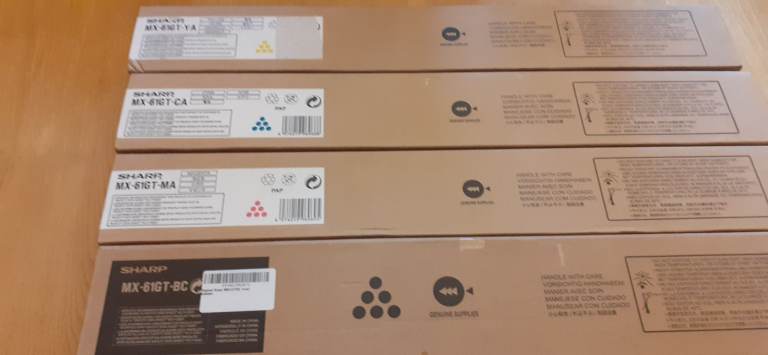 100% Genuine Brand New ORIGINAL SHARP MX61GT - 12 Laser Toner Cartridges - BUY ME £500 BEST BARGAIN