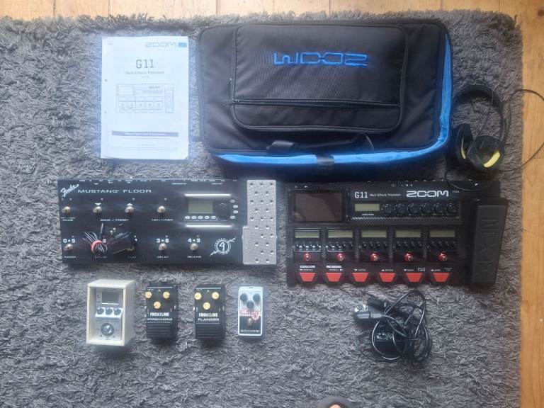 Various pedals and processors