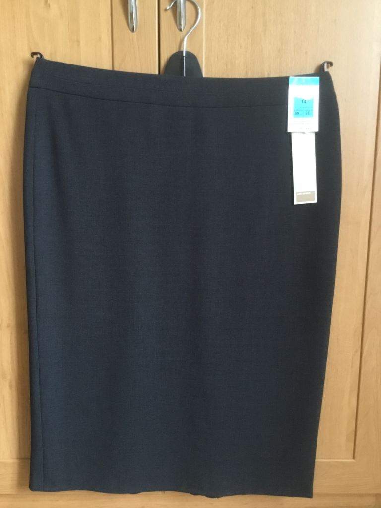New grey lined skirt 