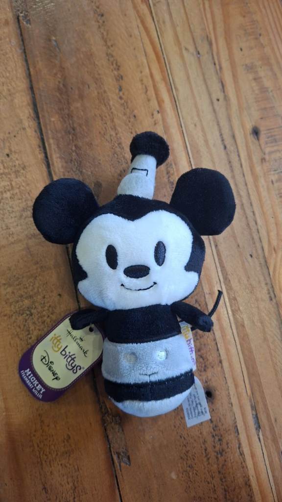 Hallmark Ittybittys 'Steamboat Willie' Mickey Mouse Small Plush Teddy Bear