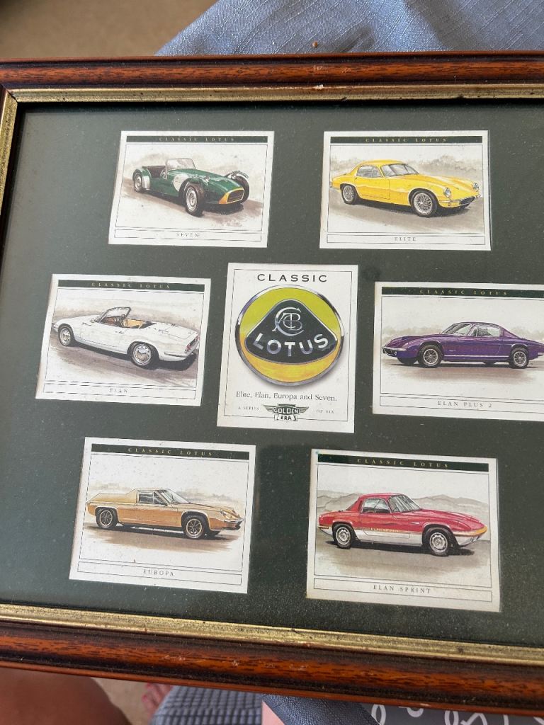 Framed Lotus Classic Car Prints – Good Condition
