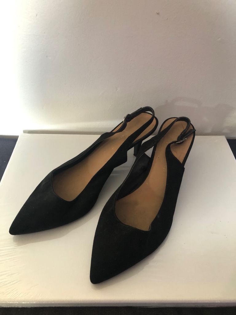 Black sling back 