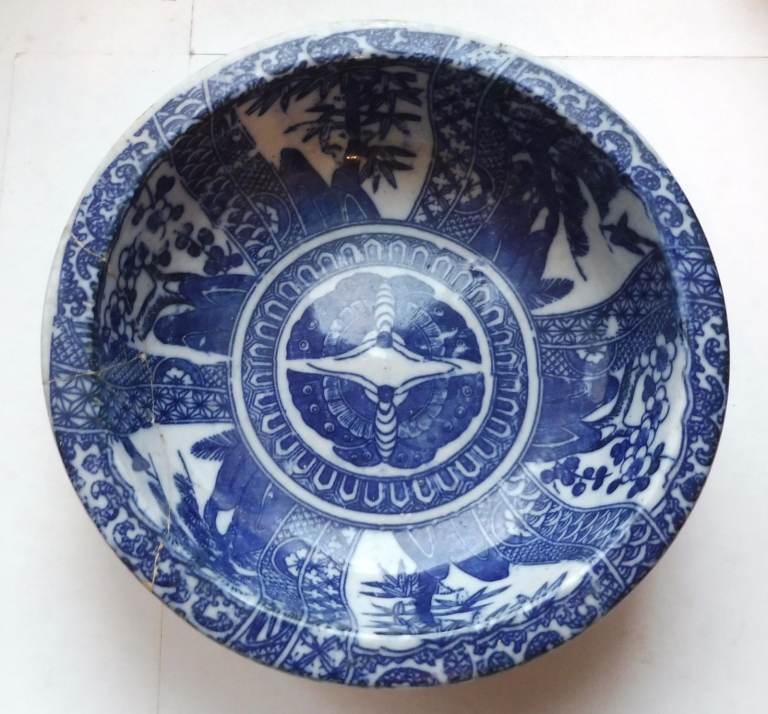 ANTIQUE/VINTAGE CHINESE BOWL UNFINISHED RESTORATION