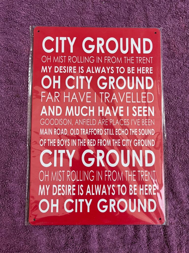 Vintage Style Sign Metal 20cm x 30cm Brand New, Mist Rolling In From The Trent.