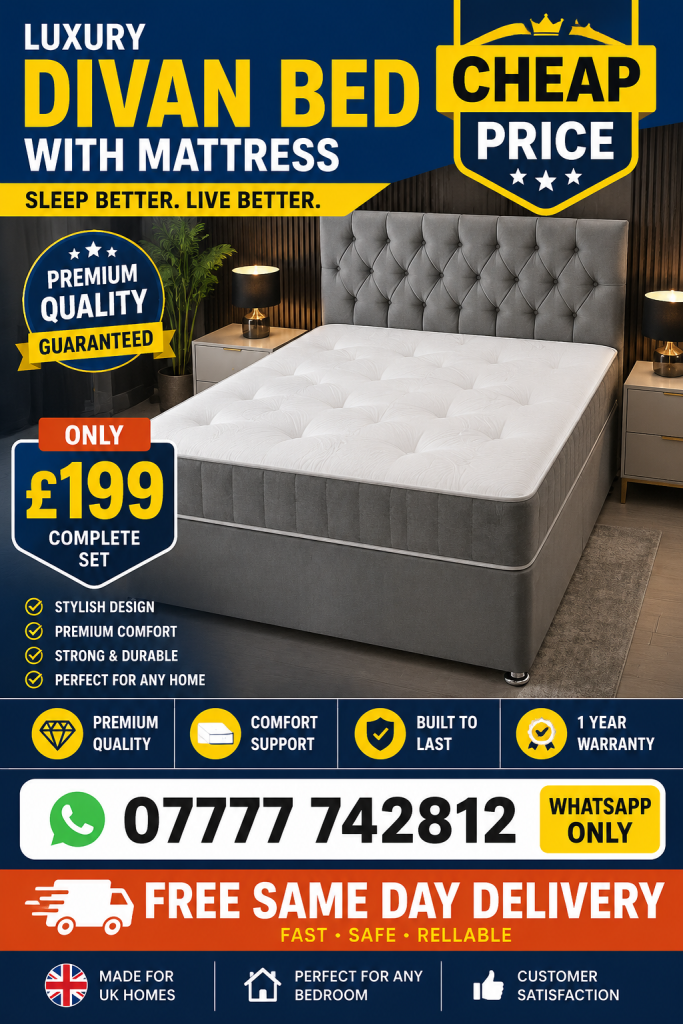 SINGLE, KING OR SUPER KING SIZE BED AND MATTRESS