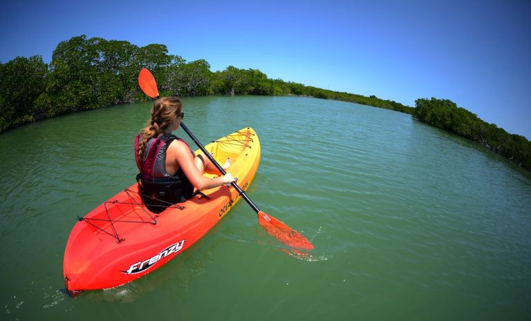 Ocean Kayak Frenzy Sit-On-Top Kayaks x 2  - Red/Orange/Yellow