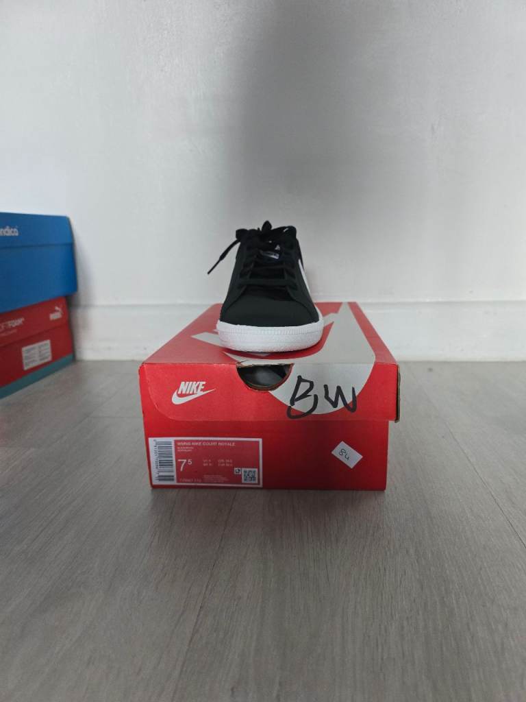 New Nike Court Royale  Trainers - Black, Size 5