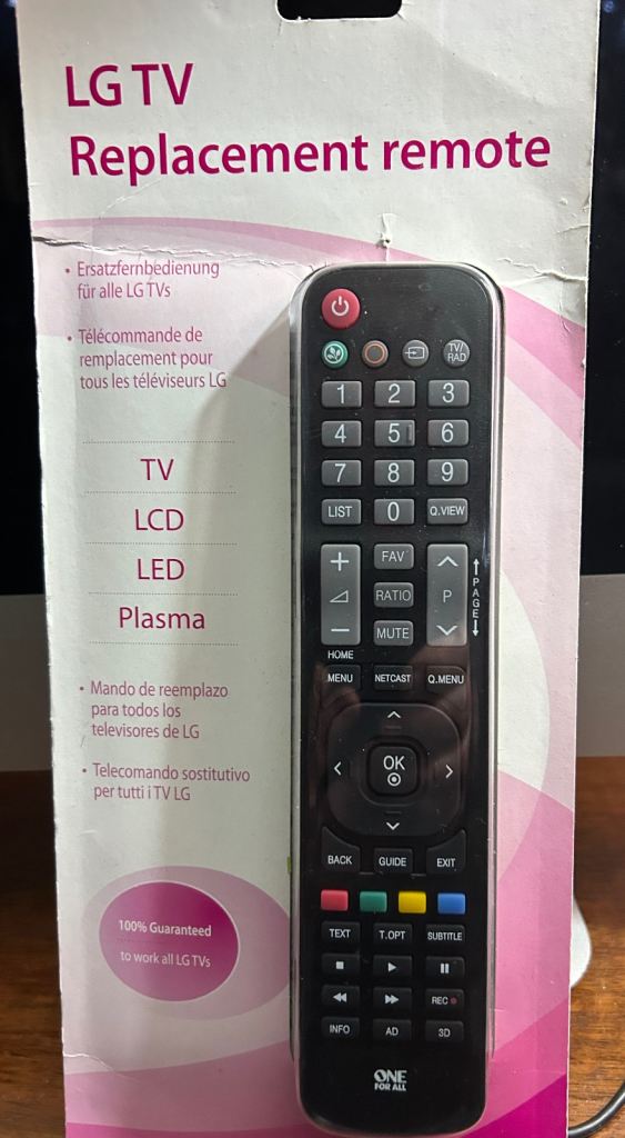 LG REMOTE CONTROL