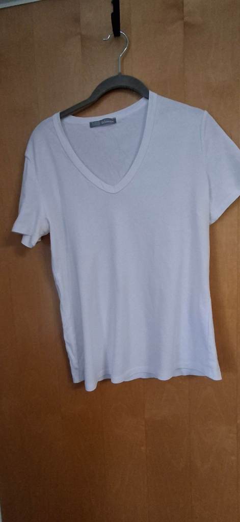 Ladies M&S White Top - Size 16
