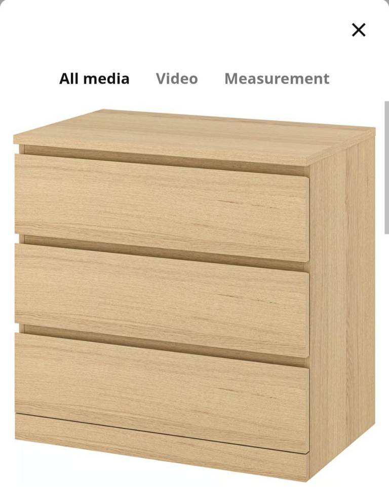Chest of 3 drawers