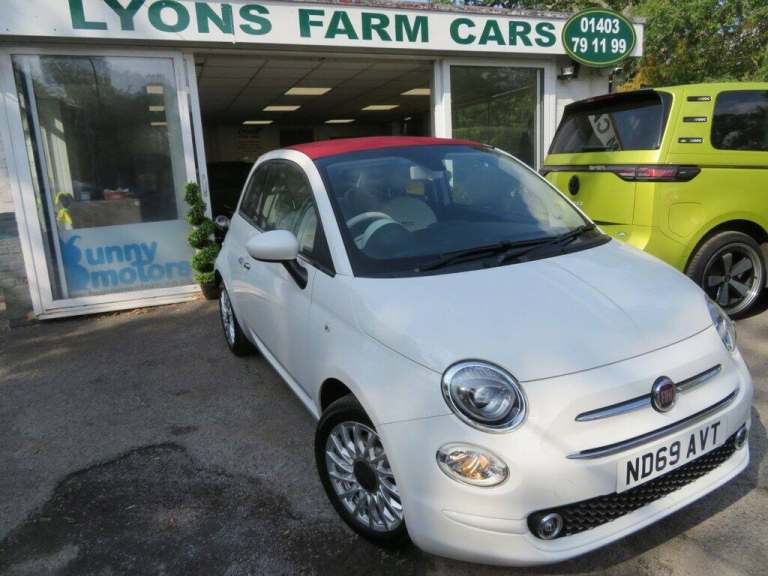 2019 69 FIAT 500C 1.2 LOUNGE CONVERTIBLE 2DR PETROL MANUAL EURO 6 (S/S) (69 BHP)