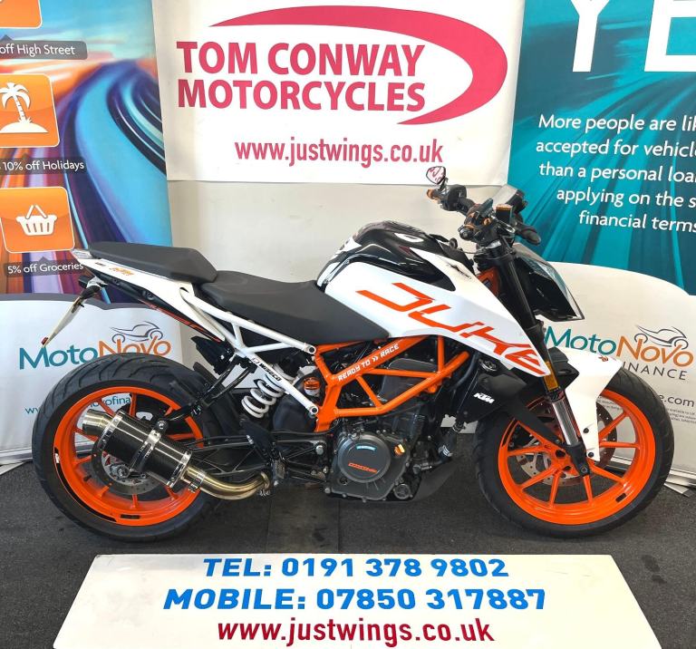 KTM 390 DUKE, 2018(68), 3 OWNERS, 5,955 MILES, CARBON CAN IMMACULATE BIKE, £2595