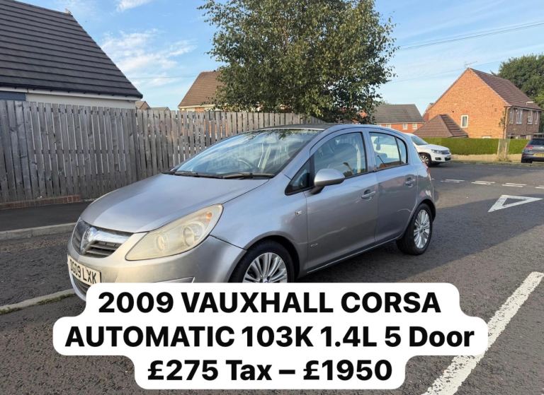 VAUXHALL CORSA AUTOMATIC 103K 1.4L 5 Door £275 Tax – ULEZ COMPLIANT & READY TO DRIVE 