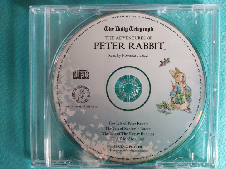 Beatrix Potter Audio Book CD 'The Adventures of Peter Rabbit': 4 tales