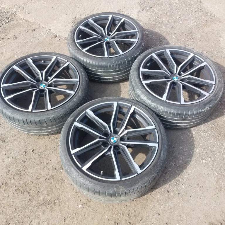 GENUINE 19 BMW 797M STAGGERED G SERIES ALLOY WHEELS G20 ETC MATCHING PIRELLI RFT