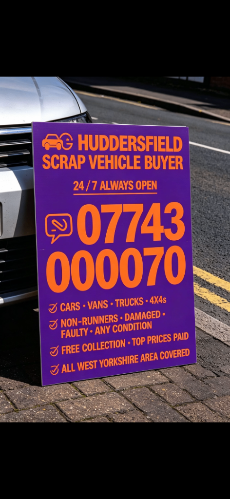 Huddersfield scrap vehicle buyer always 