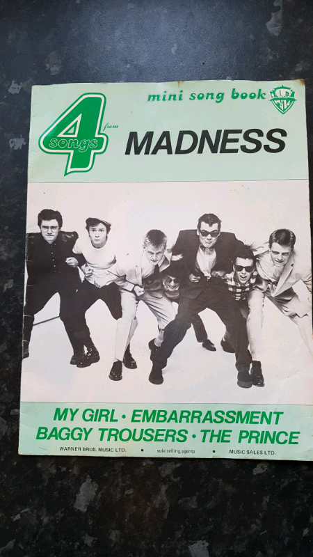 Madness 4 song music book "RARE"