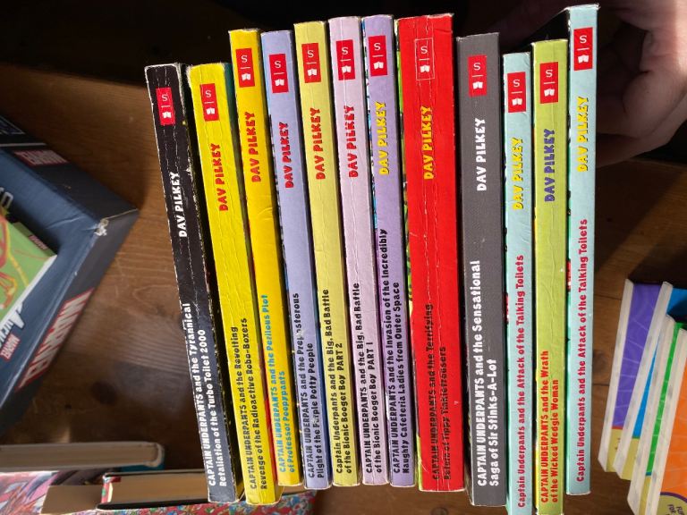 12 Captain Underpants books