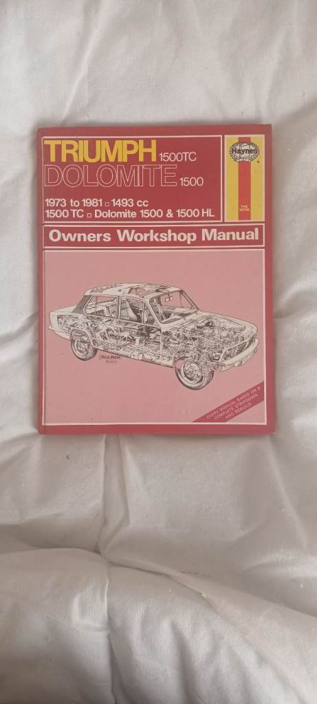 Triumph Dolomite Hayes Manual 