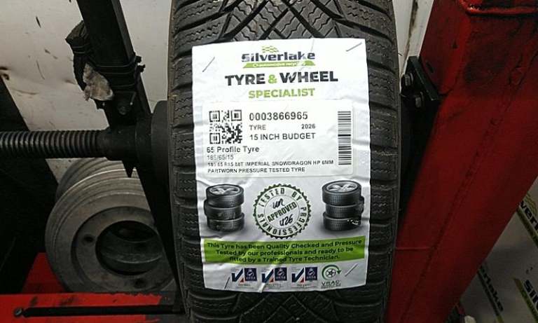 185 65 R15 88t Imperial Snowdragon Hp 6mm Partworn Pressure Tested Tyre