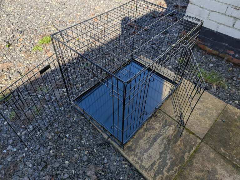 3 x 2 Door Folding Dog Cages in As New Condition. 
