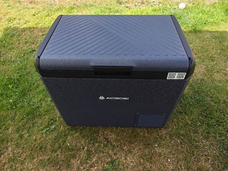 AAOBOSI Fridge freezer 60L Portable 12v plugin for campervan, trucks, cars and home