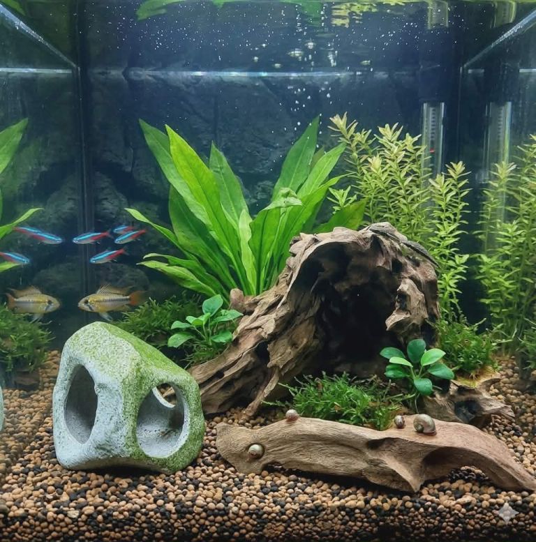 Bogwood x2 and Small Cave 