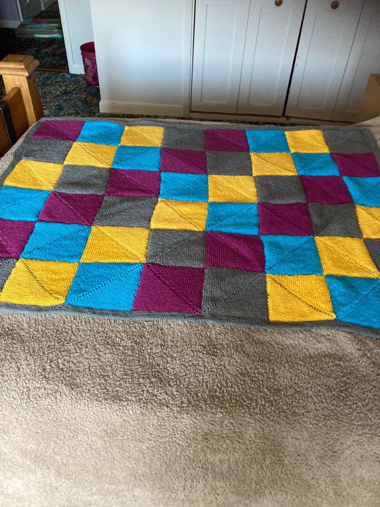 Medium Hand Knitted Blanket