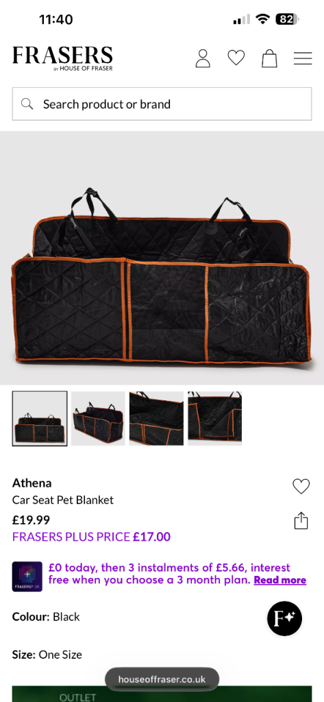Pet car seat cover 