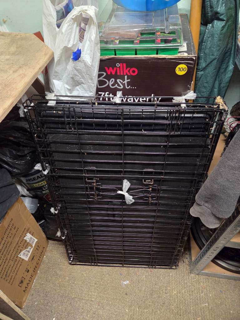 Dog cage (used once) 3 foot x 2 foot
