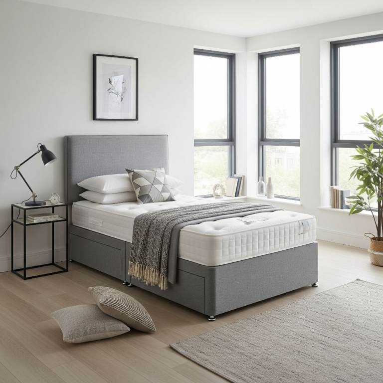 Strong Divan Bed Base For All Sizes With Spacious Storage Reliable Comfort