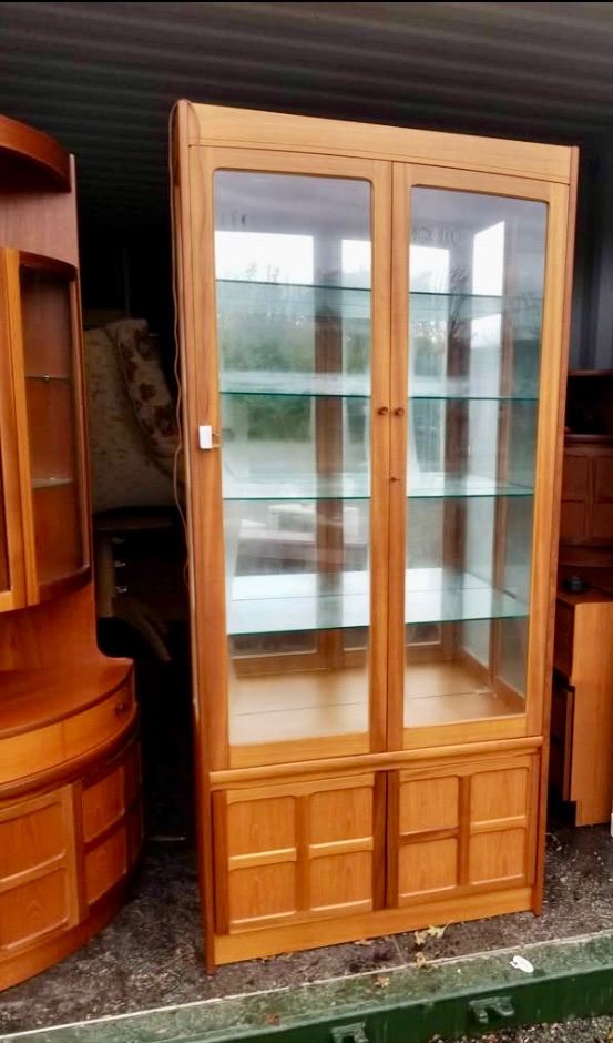 image for ( Nathan ) Display Cabinet with mirrored back