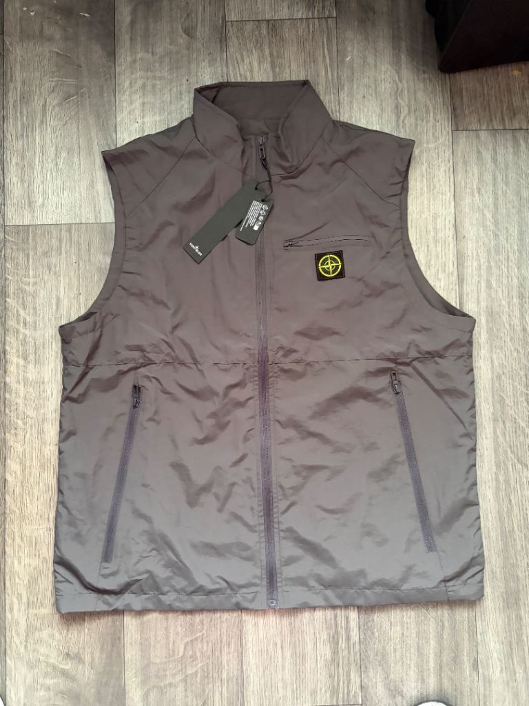 Stone Island Grey Lightweight Gilet – XL - Brand New with Tags