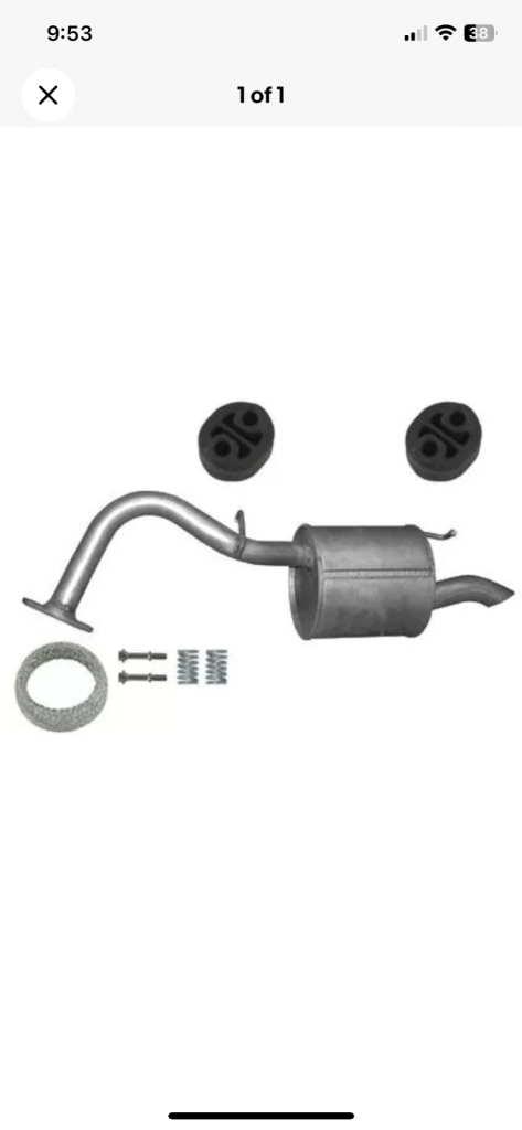 TOYOTA YARIS 1.0 71HP 2005-2012 Exhaust Rear Silencer+