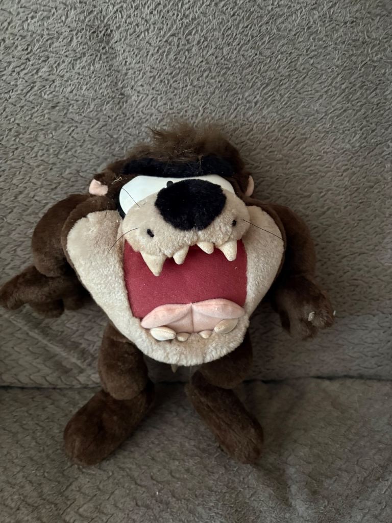 Taz Tasmanian Devil Plush Toy – Good Condition