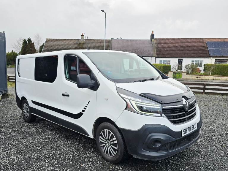 6 SEAT CREW VAN, 2020 RENAULT TRAFIC 2.0 DCI LONG WHEEL BASE EURO 6 VAN