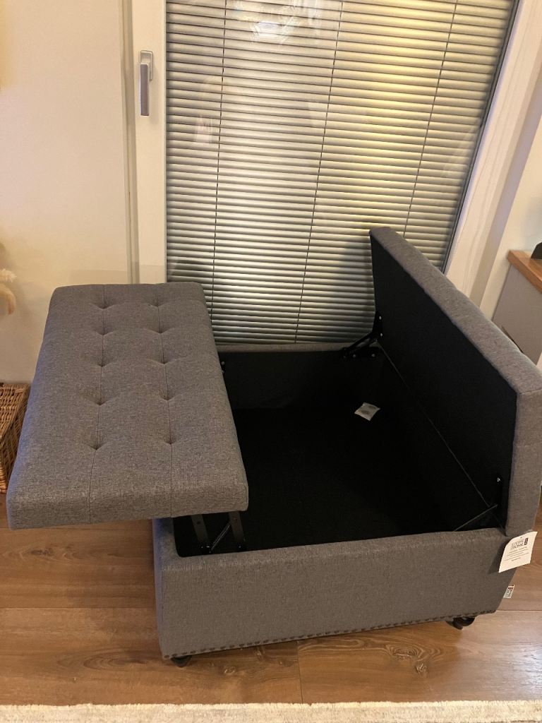 New - Square Upholstered Storage Ottoman
