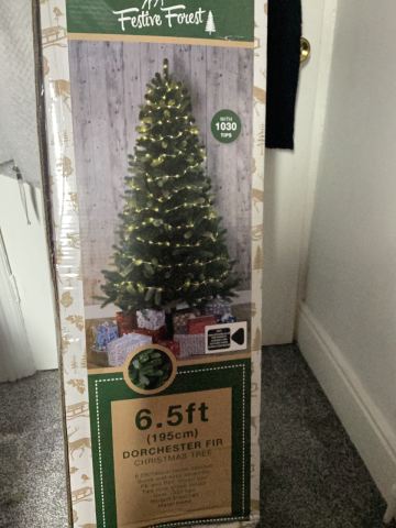 Festive Forest 6.5ft Dorchester Fir Christmas Tree - New | in