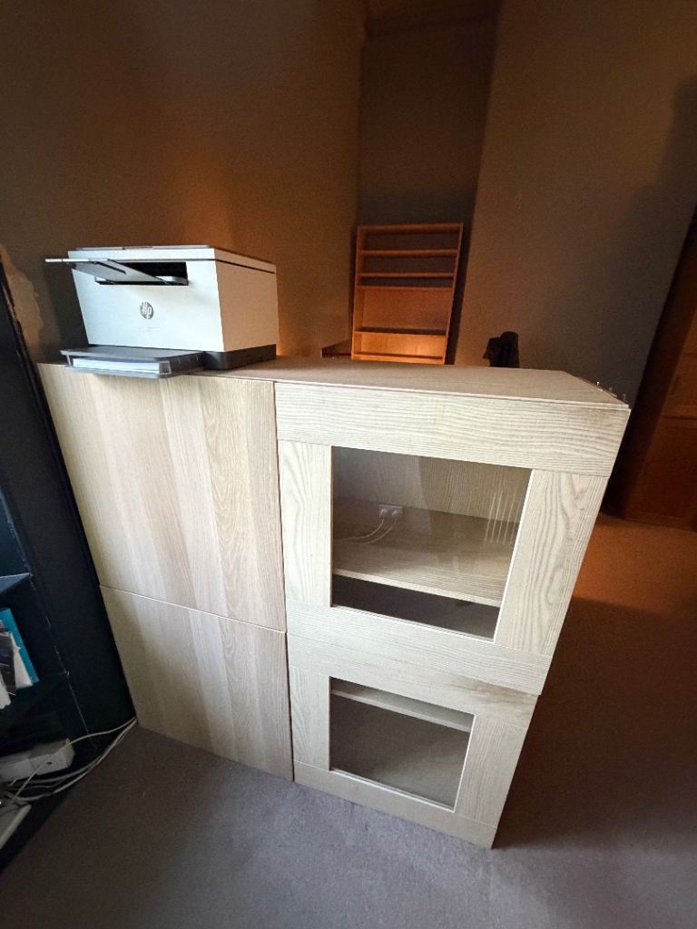 Looking to solve your storage problems...this IKEA Besta Cabinet combo is looking for a new home