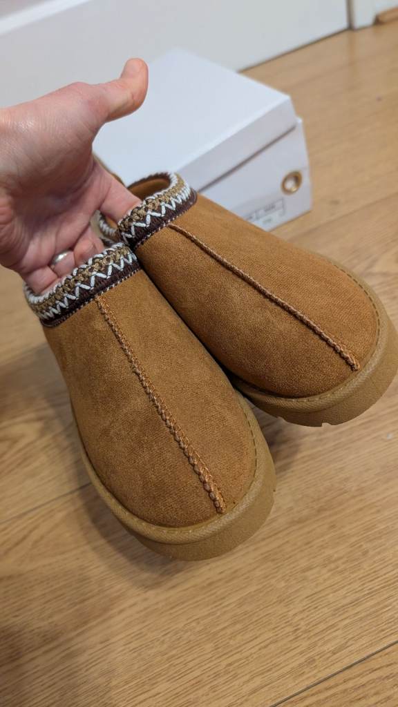 sole london Womens Slip ON Warm Faux Fur Lined Ladies in Out Door Slippers Shoes uk 3