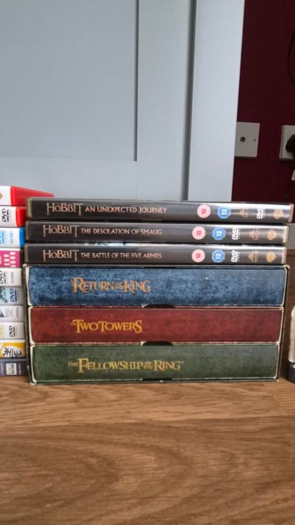 Lord of the Rings & Hobbit DVD Box Sets – Good Condition