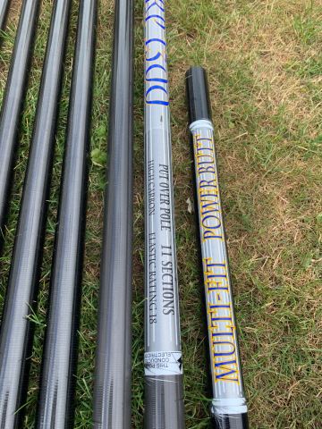 13m fishing pole second hand Avanti Electron Blue + 3 Top Kits  Fish For Tackle 13m maver invincible carp fishing