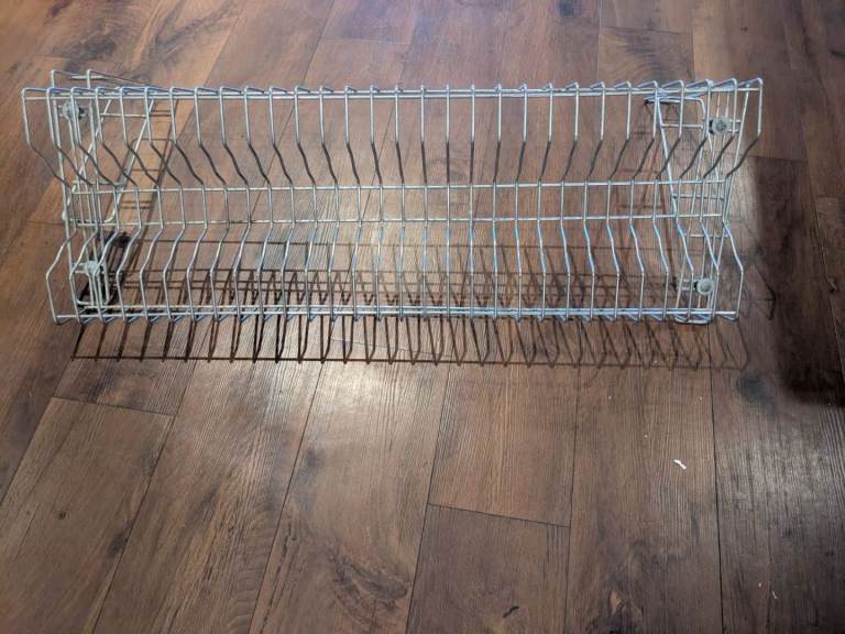 2 x Heavy Duty Stainless Steel Dish / Plate Racks – Built-In Brackets-see ad for price