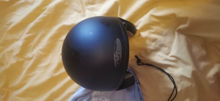 Spada Ace Motorcycle Helmet Open Face Matt Black L
