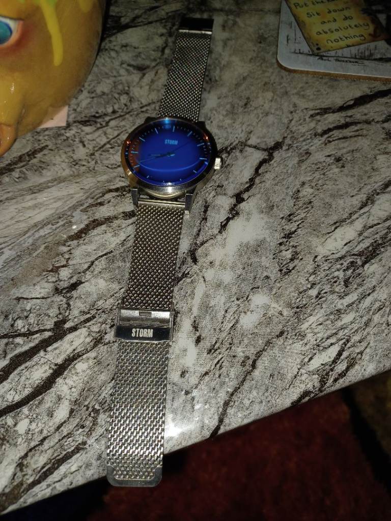 Storm Styro Lazer Blue gents watch