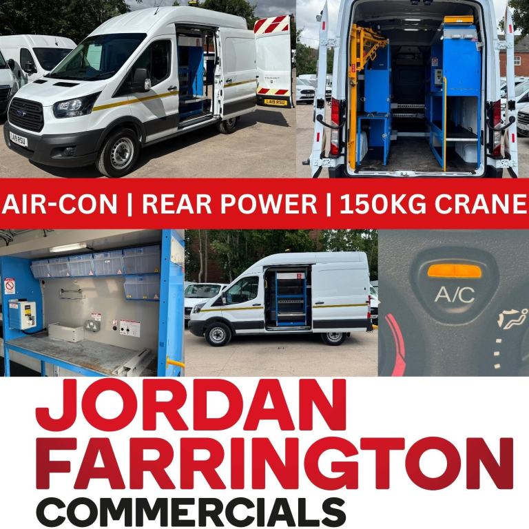 2019 FORD TRANSIT 350 L2H3 130BHP FWD UTILITY SPEC WORKSHOP VAN EURO 6 *AIR-CON*