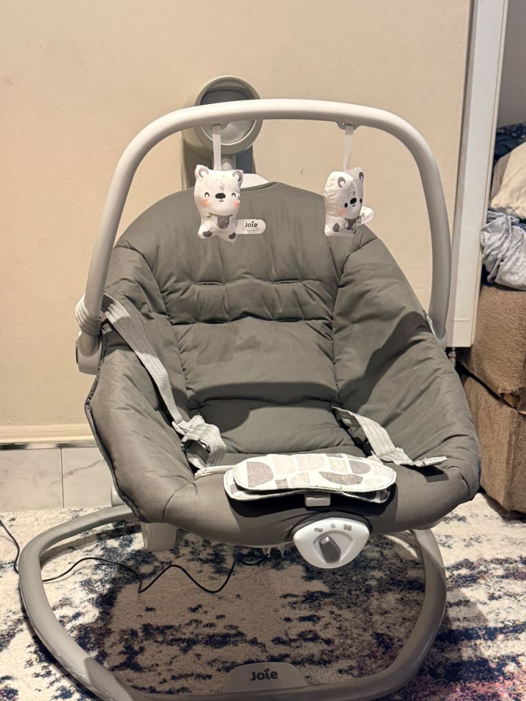 Joie Serina 2in1 Baby Swivel Bouncer & Swing - Grey